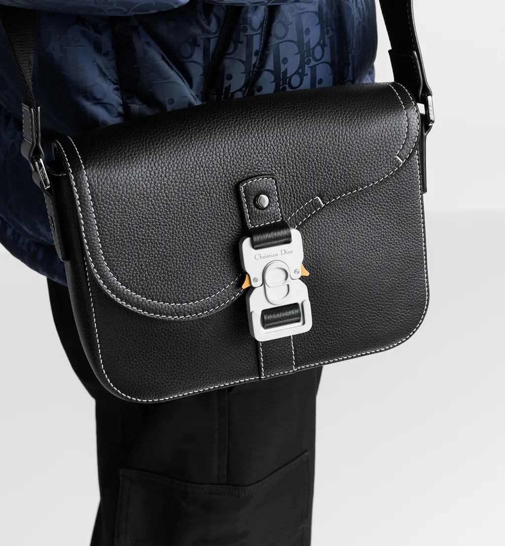 Small Saddle Messenger Bag With Flap