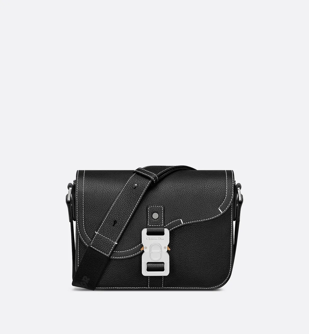 Small Saddle Messenger Bag With Flap