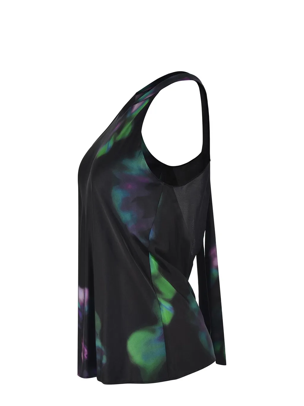 Pinko Talange Floral-Printed Sleeveless Satin Top