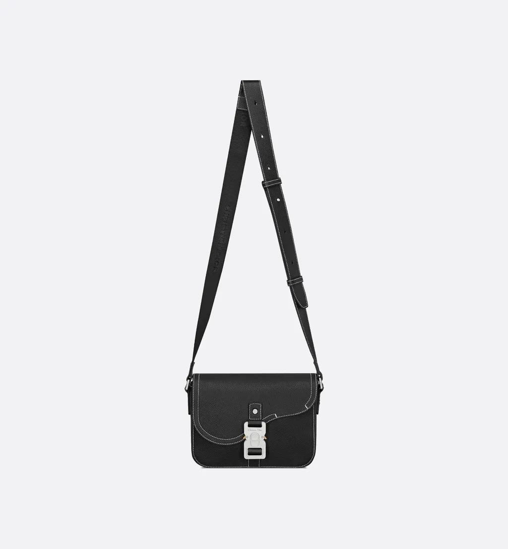 Small Saddle Messenger Bag With Flap