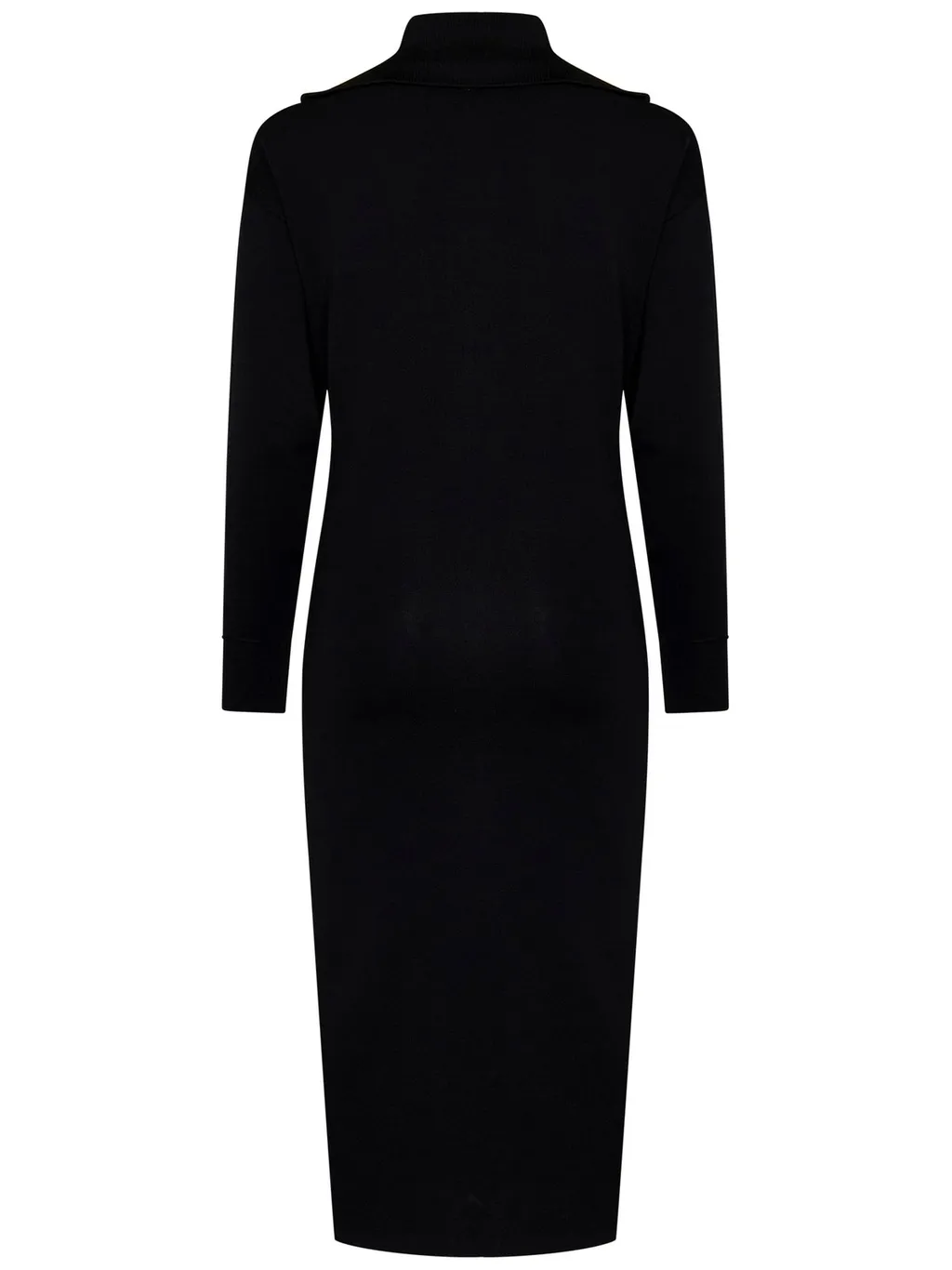 Pinko Mock-Neck Knitted Midi Dress