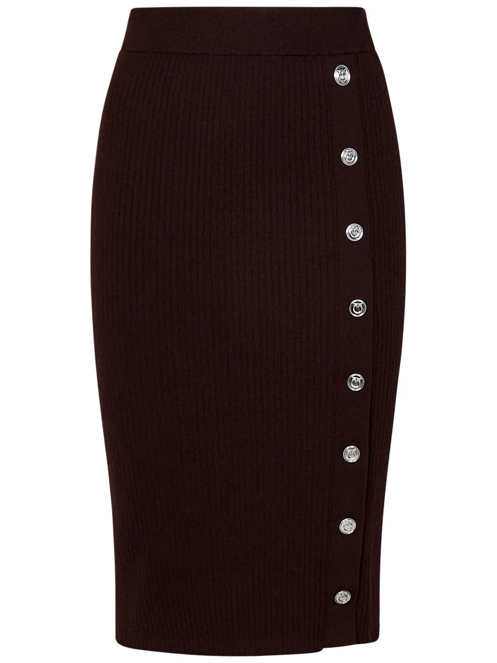 Pinko Button-Detailed Knitted Skirt
