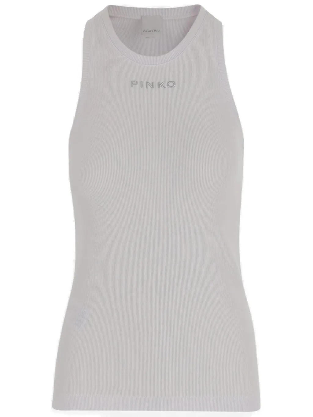 Pinko Logo Lettering Ribbed Vest