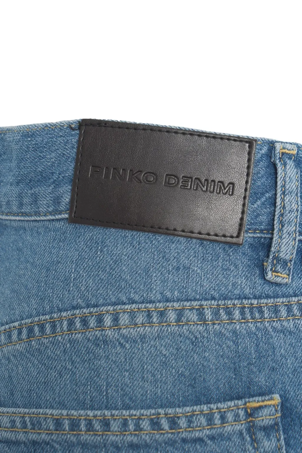 Pinko Medium-Light Denim Palazzo Jeans