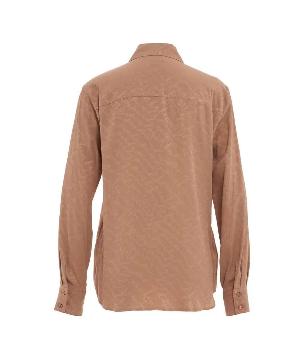 Pinko All-Over Patterned Long-Sleeved Shirt