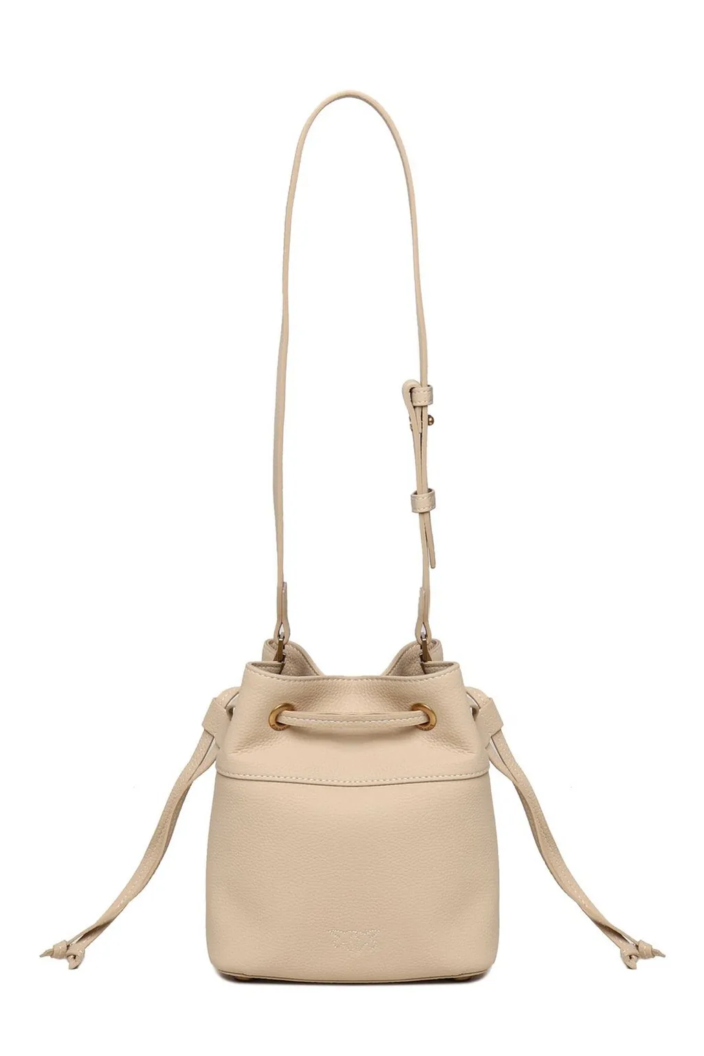Pinko Logo Plaque Drawstring Fastened Bucket Bag