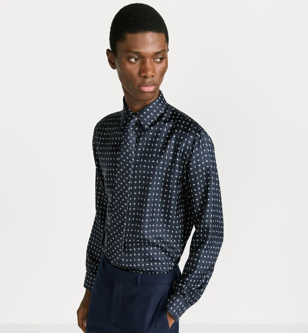 Shirt With Monsieur Dior Motif