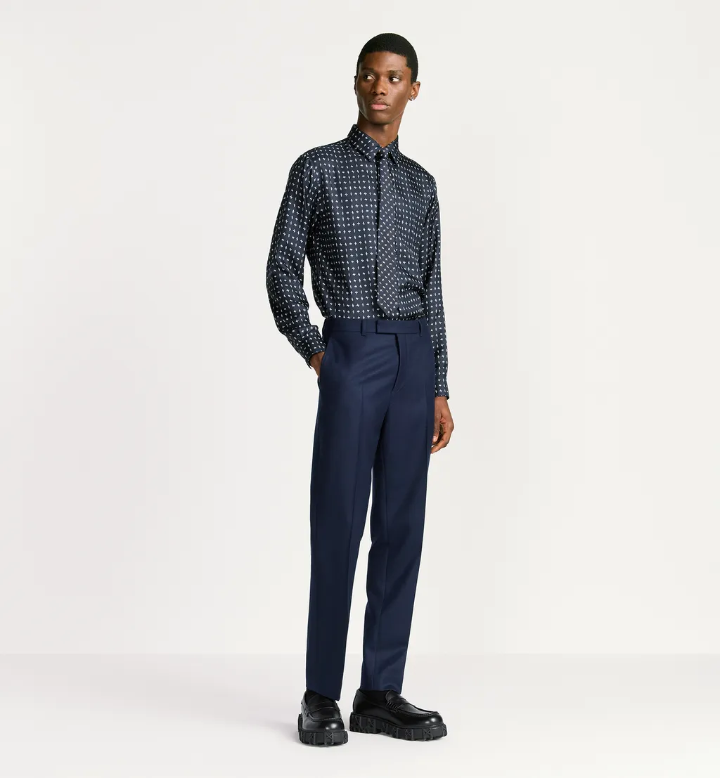 Shirt With Monsieur Dior Motif