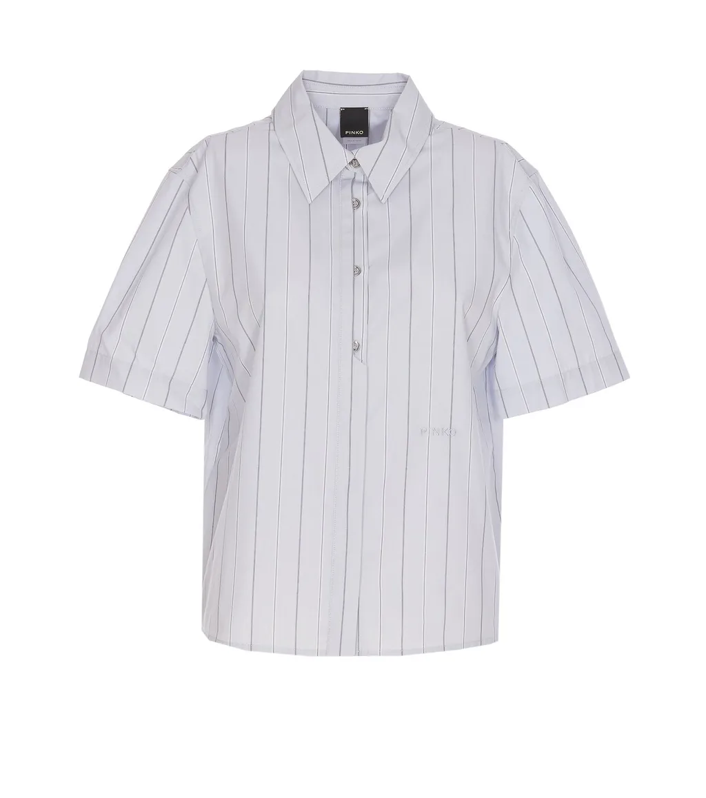 Pinko Striped Short-Sleeved Shirt