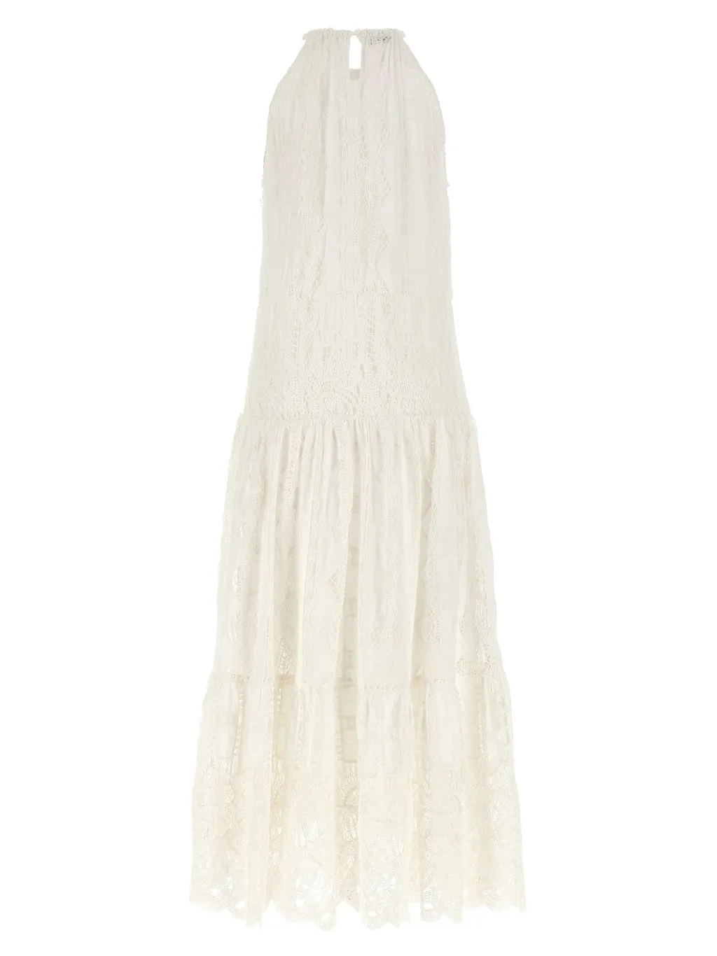 Pinko Elasticated Waistband Laced Maxi Dress