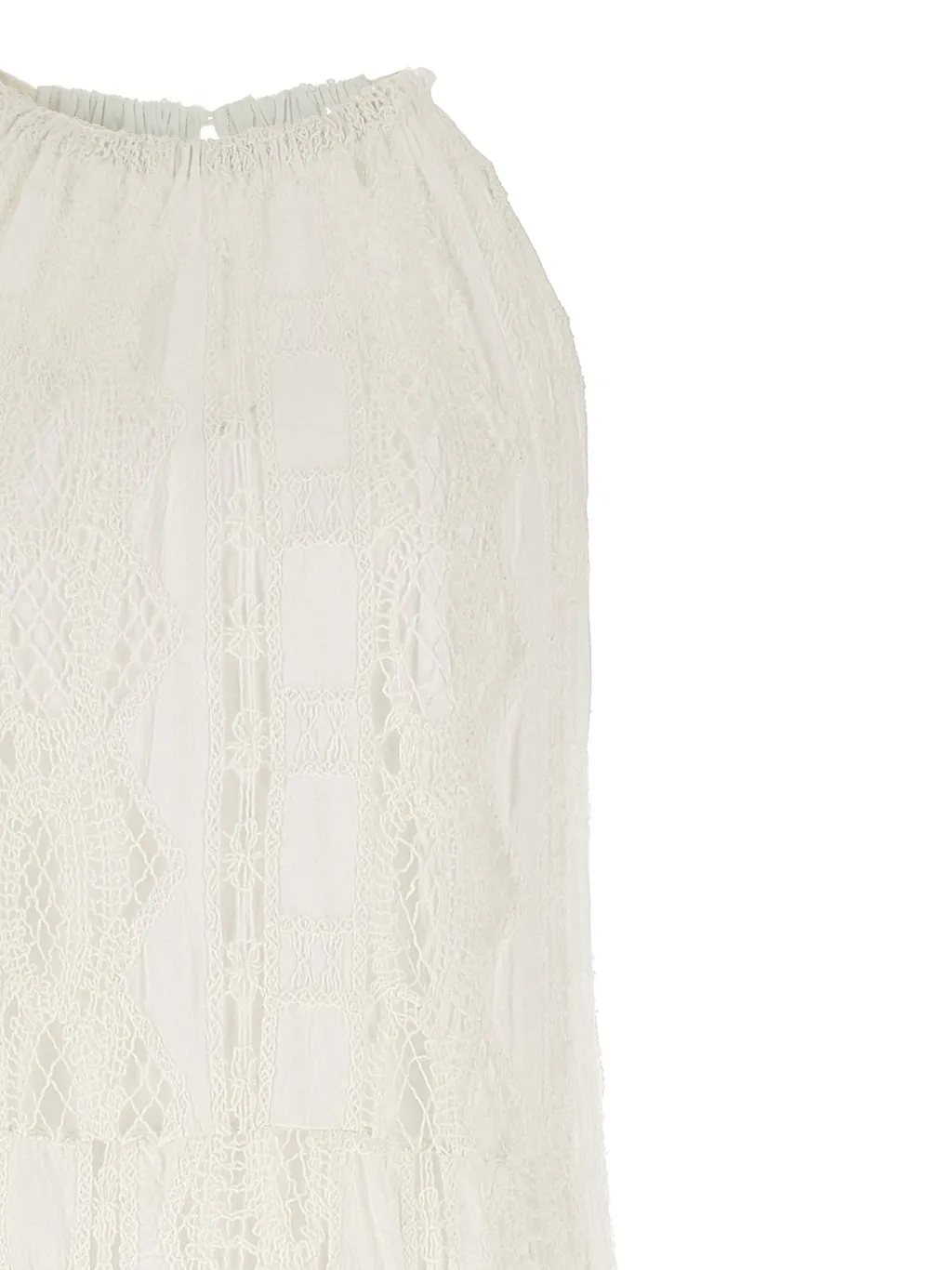 Pinko Elasticated Waistband Laced Maxi Dress
