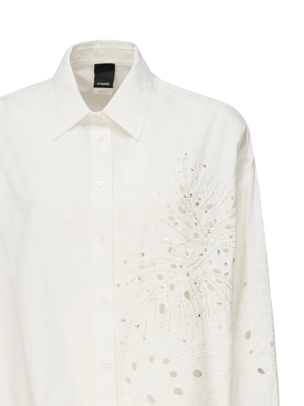 Pinko Bead-Embellished Buttoned Shirt