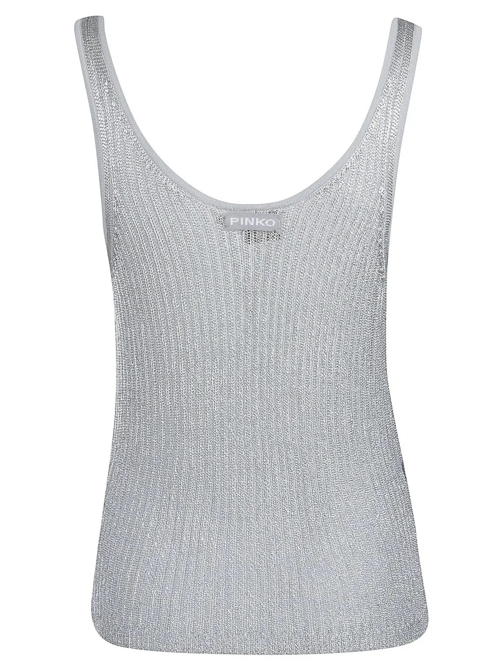 Pinko Noha Crewneck Ribbed-Knit Tank Top