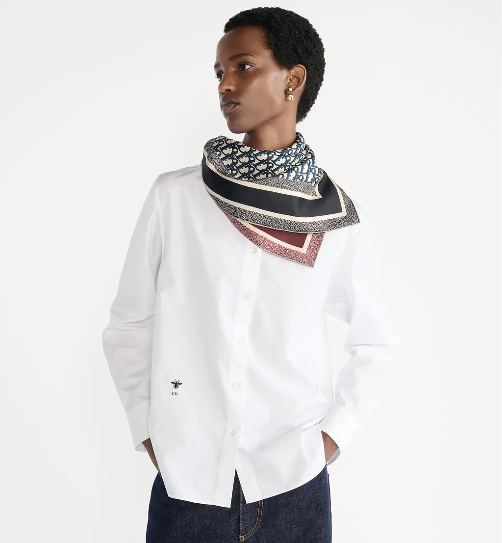 Dior Oblique Diortwin 90 Square Scarf