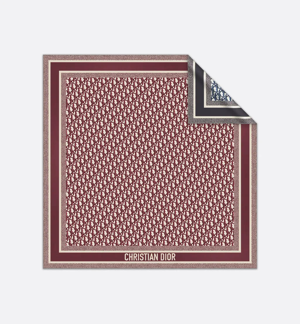 Dior Oblique Diortwin 90 Square Scarf