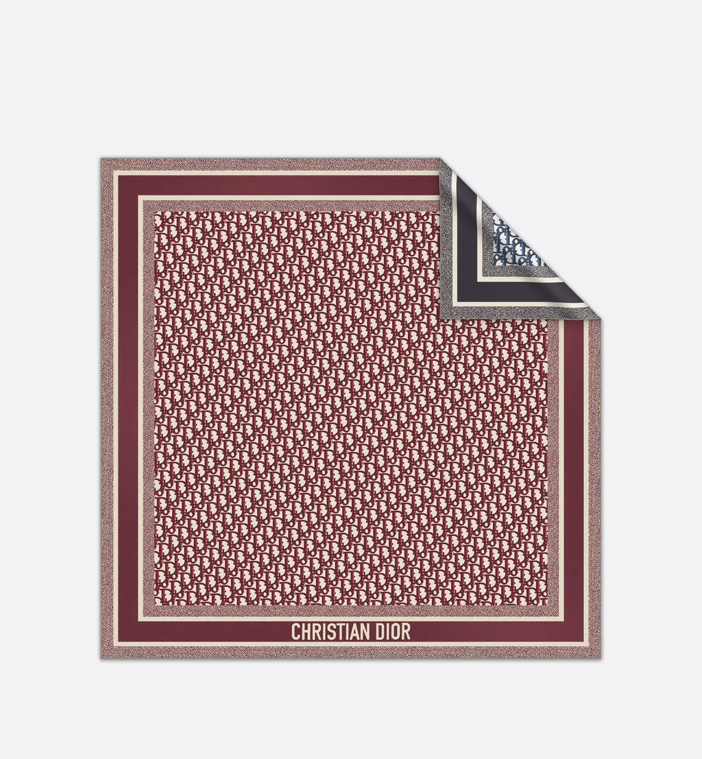 Dior Oblique Diortwin 90 Square Scarf