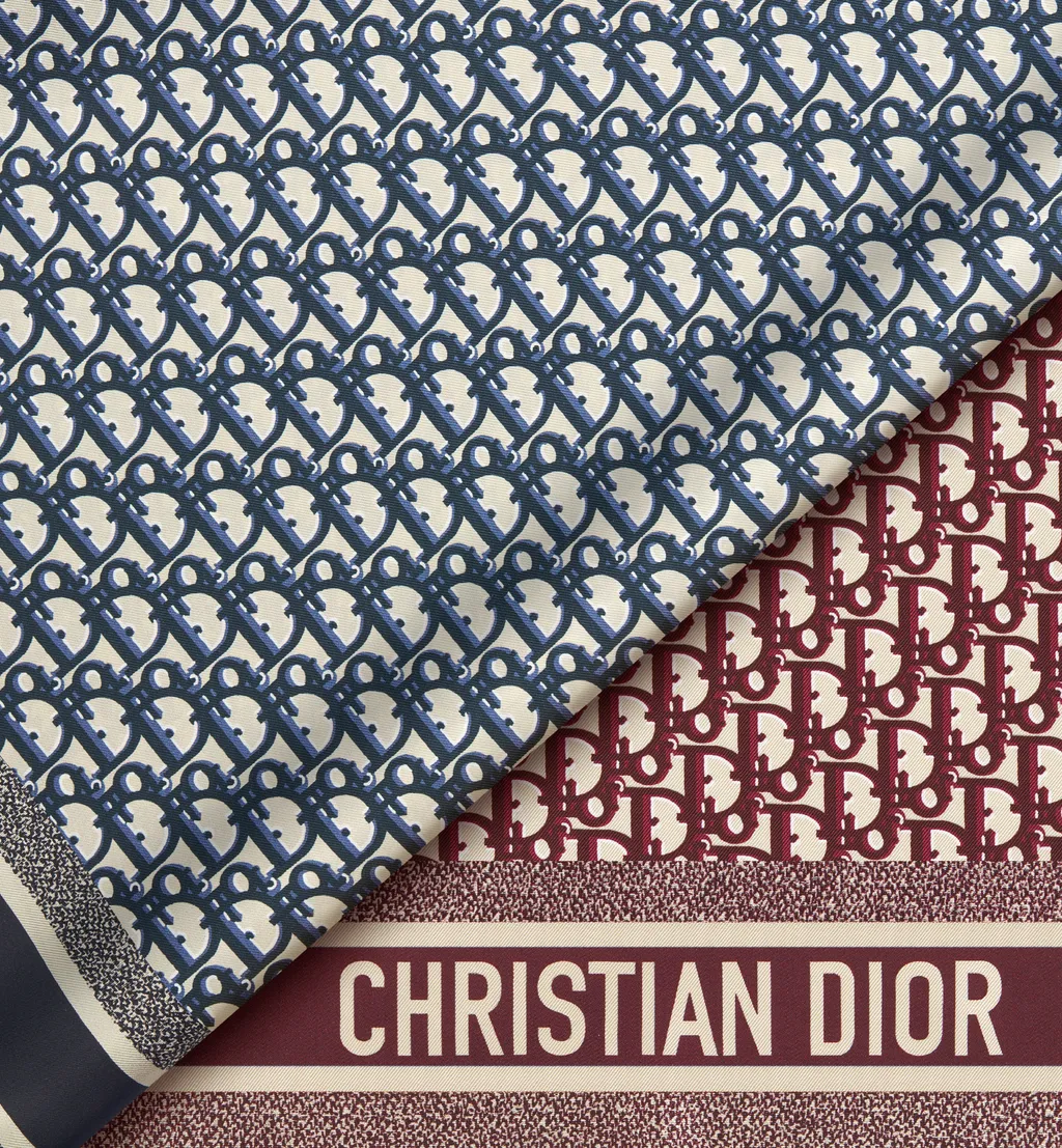 Dior Oblique Diortwin 90 Square Scarf