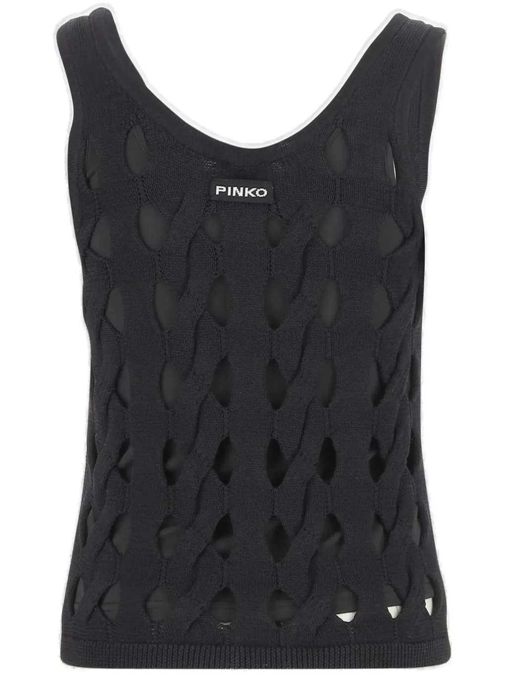 Pinko Cut-Out Knitted Sleeveless Top