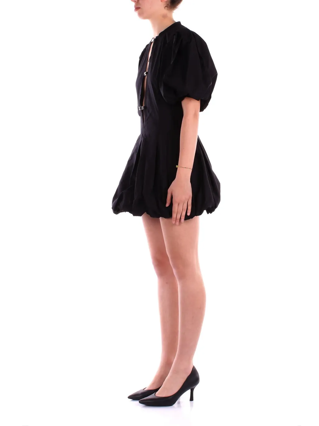 Pinko Buckled Pleated Mini Dress