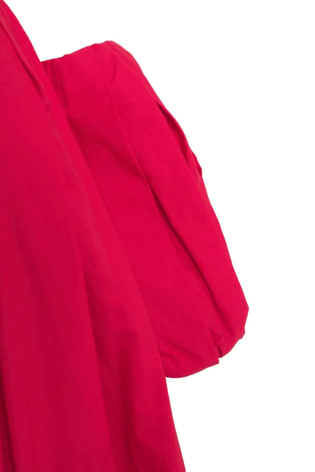 Pinko Off-Shoulder Pleated Mini Dress
