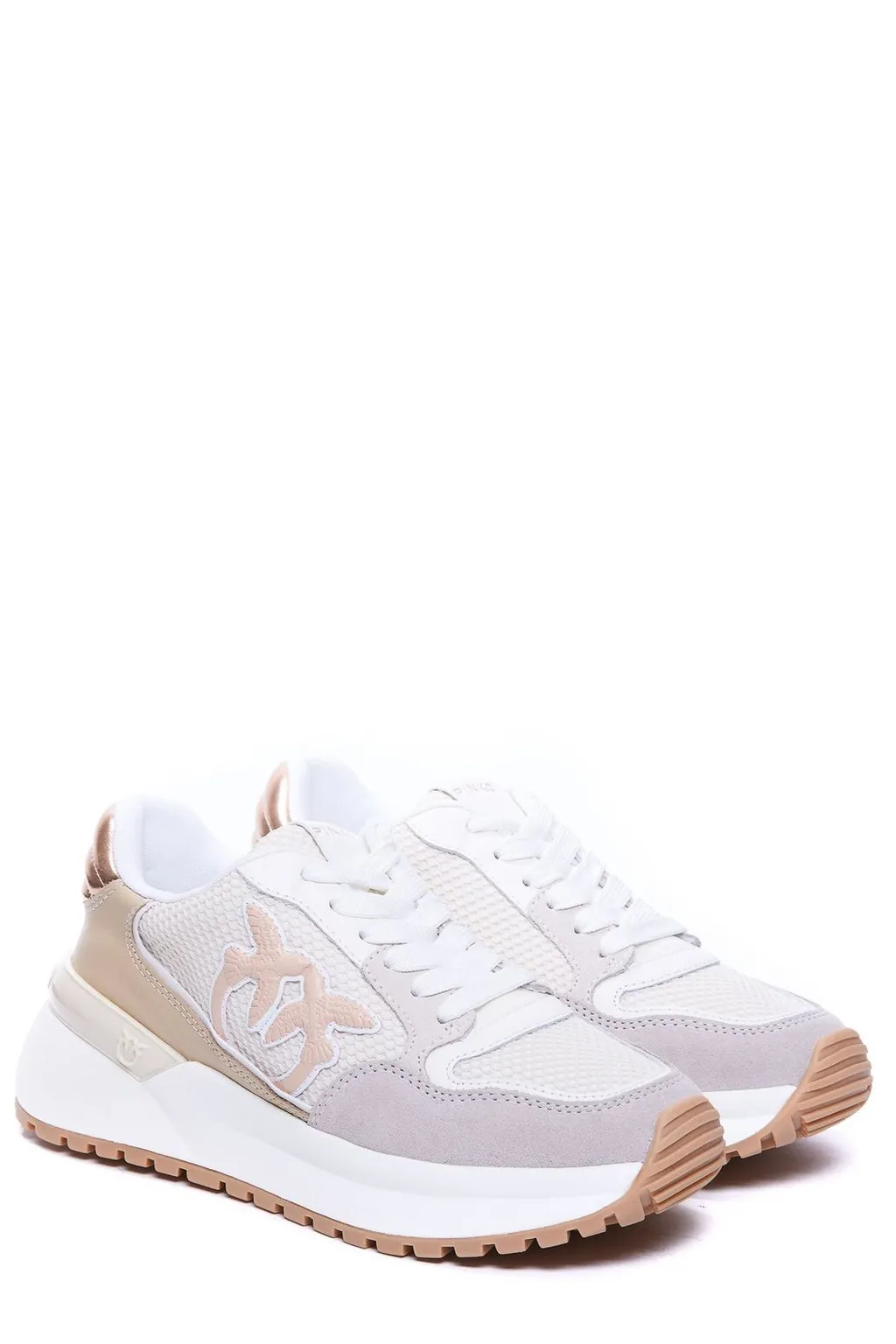 Pinko Gem Lace-Up Sneakers