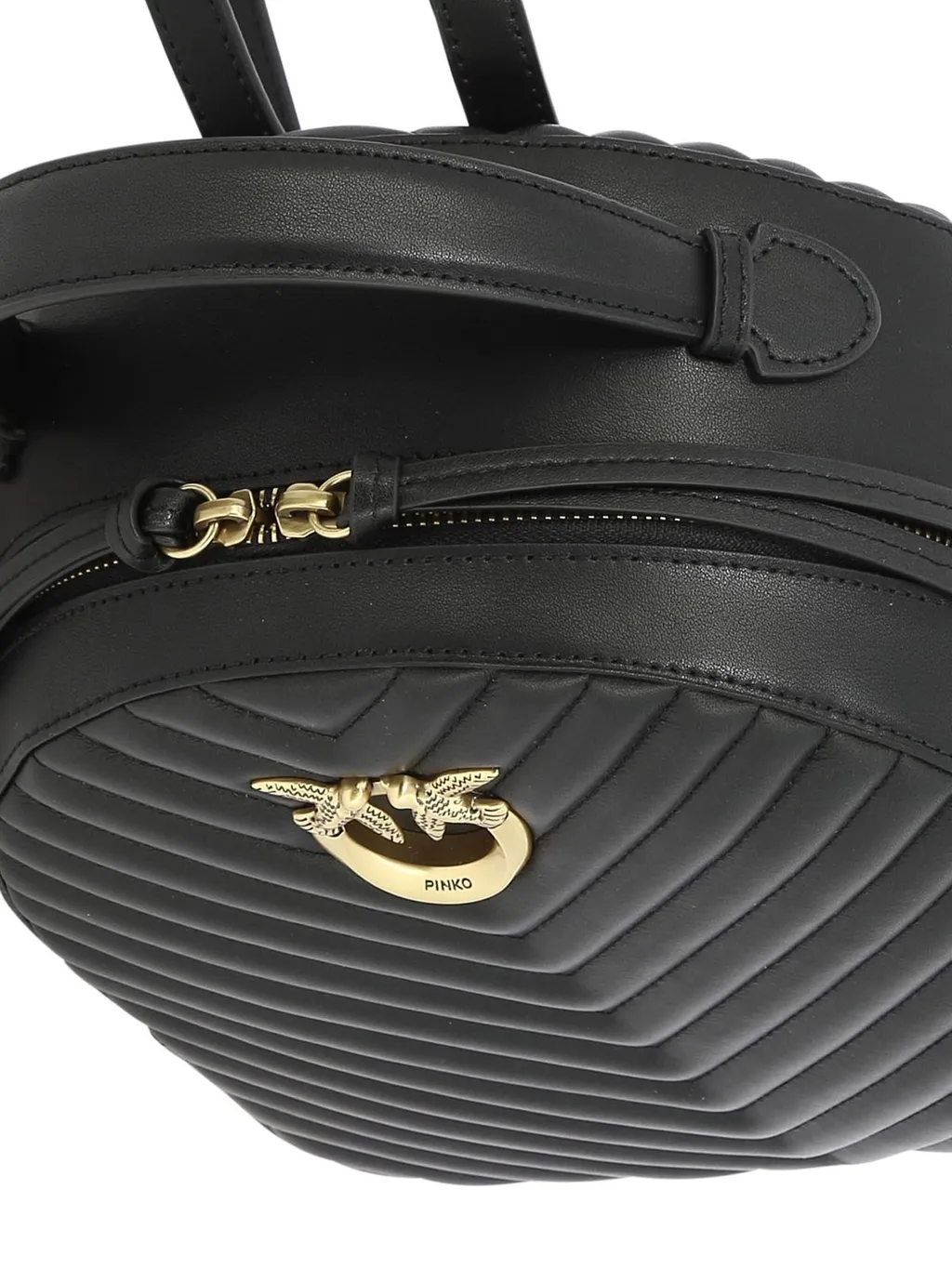 Pinko Love Birds Quilted Backpack