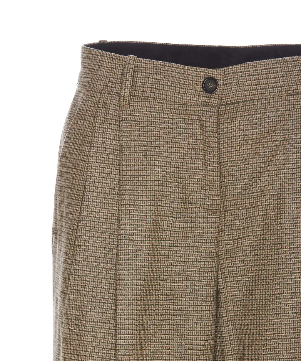 Pinko Vasetto Checked Wide Leg Trousers
