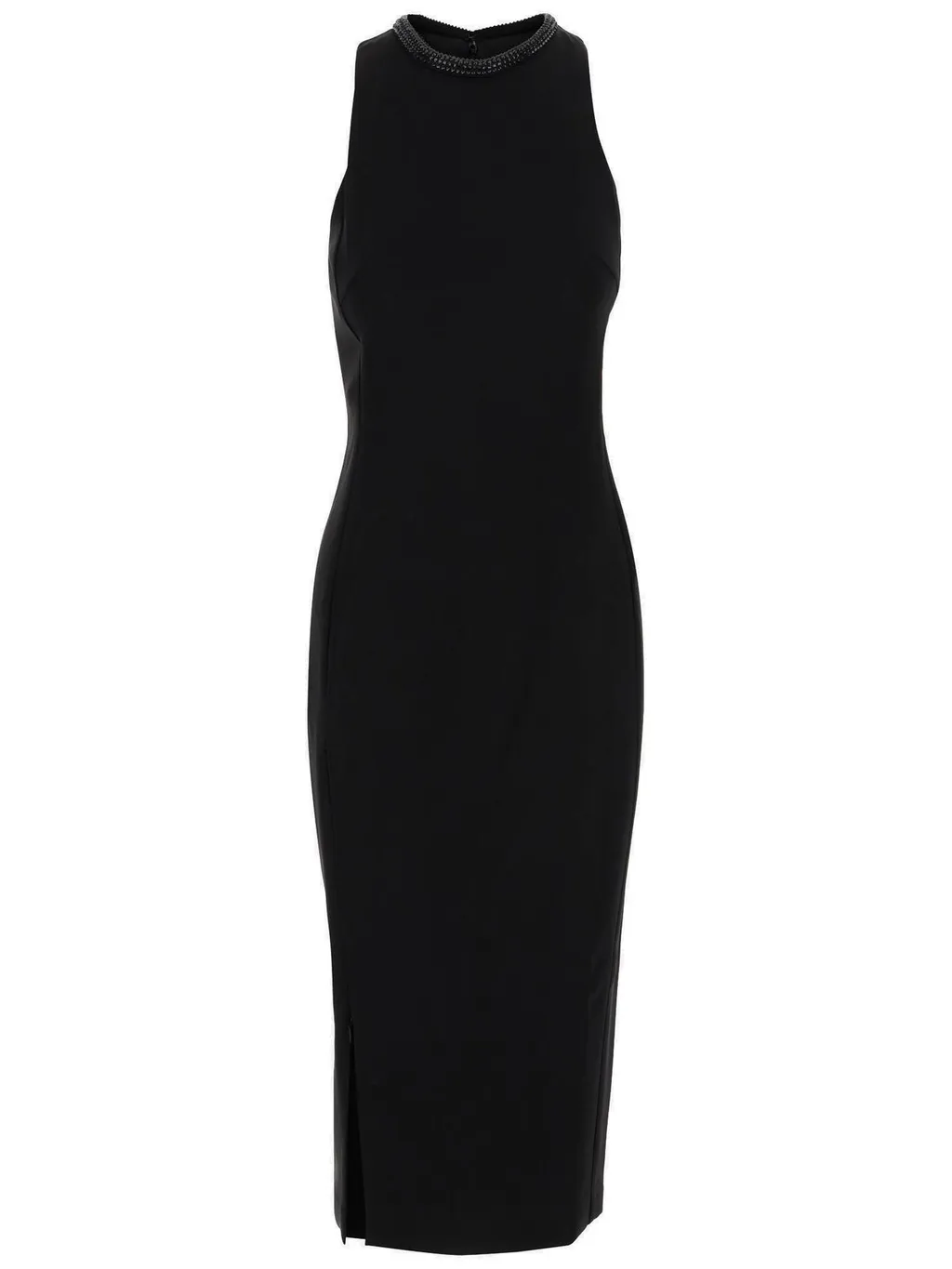 Pinko Embellished Neckline Sheath Dress