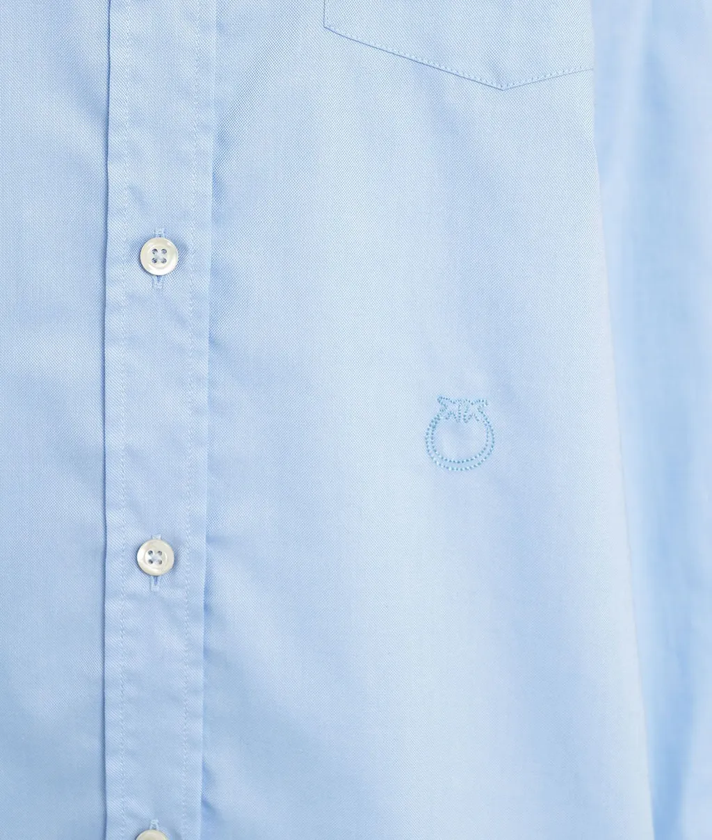 Pinko Love Birds Embroidered Oxford Shirt