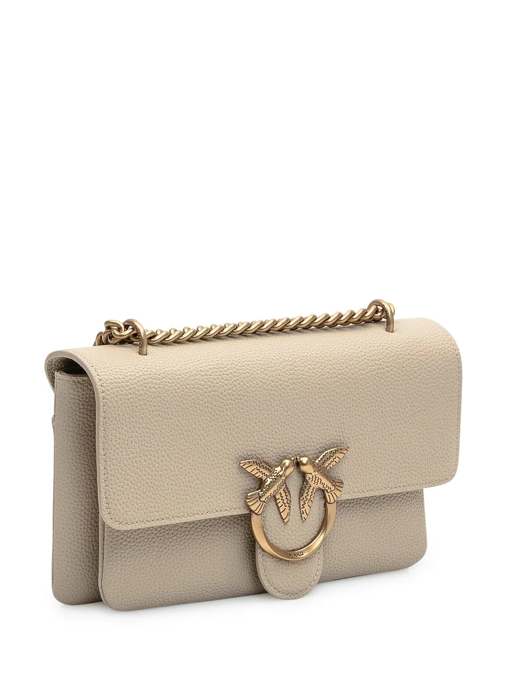 Pinko Logo Plaque Chained Shoulder Bag