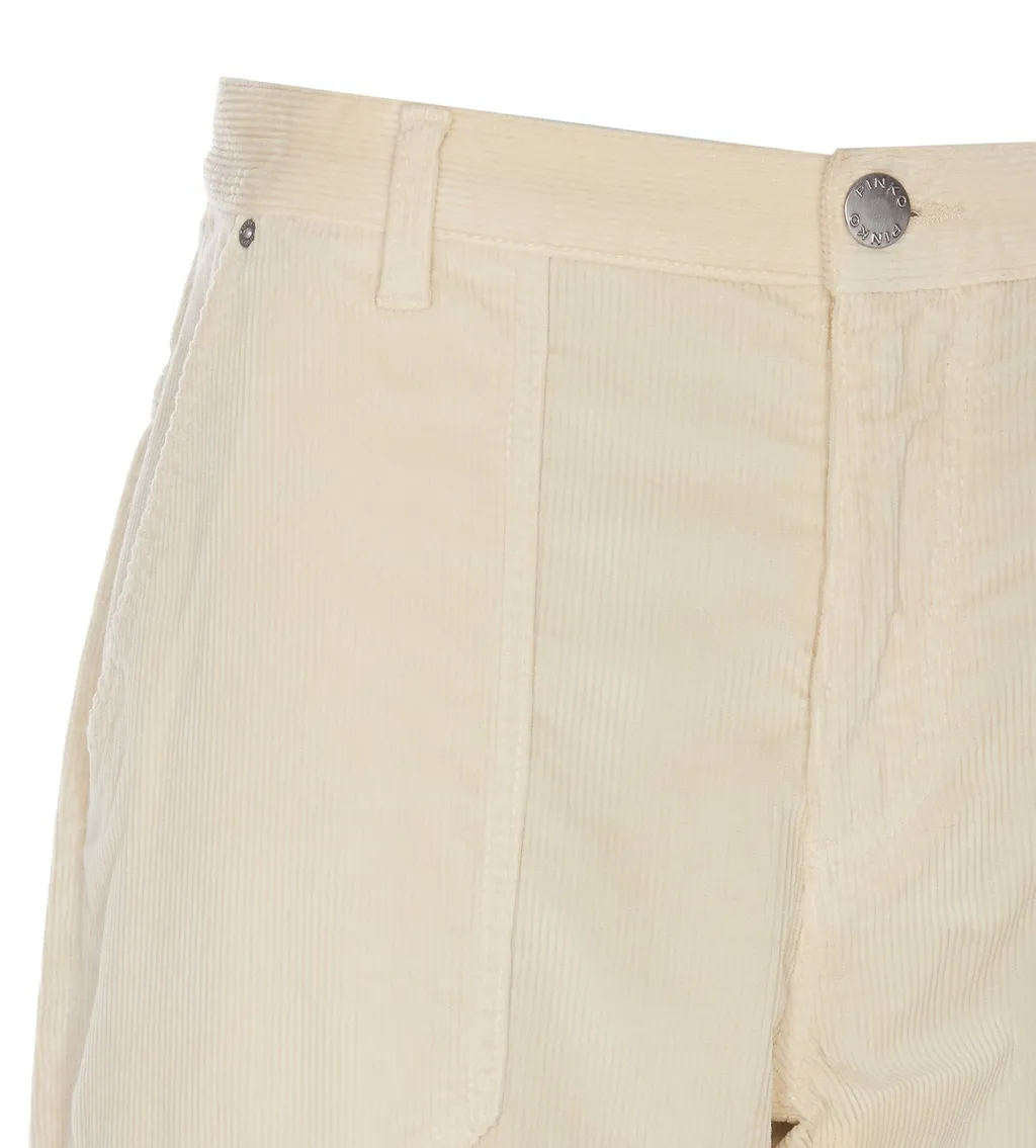 Pinko Cloe Straight-Leg Corduroy Trousers