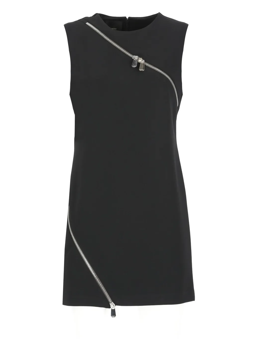 Pinko Asymmetric Zip Mini Dress