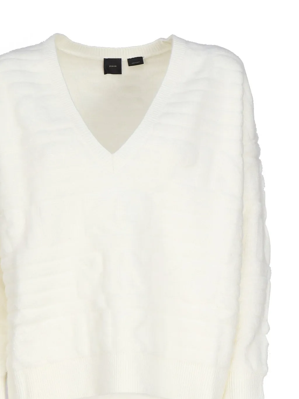 Pinko Long-Sleeved V-Neck Jumper
