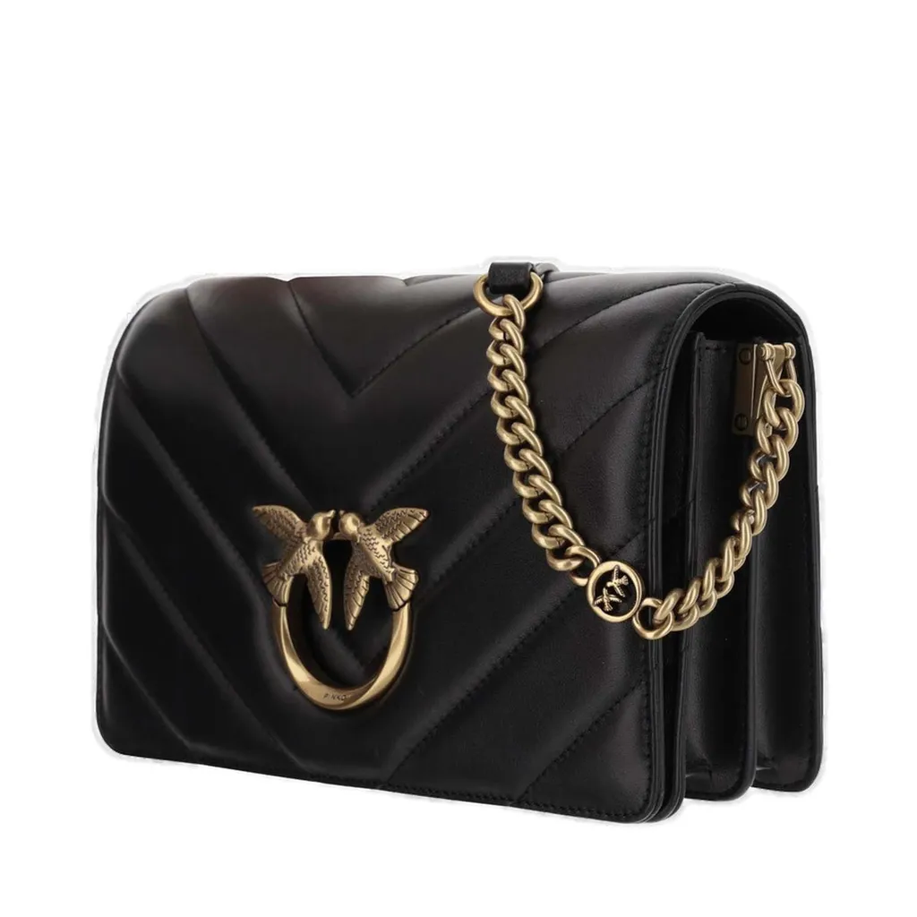 Pinko Love Quilted Chain-Linked Shoulder Bag