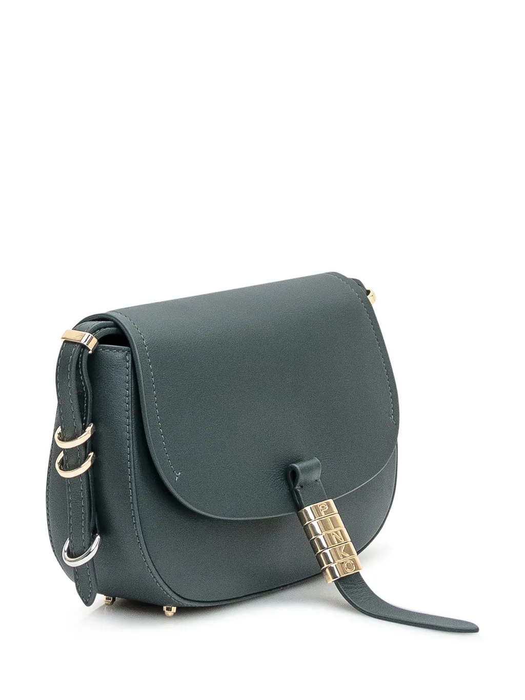 Pinko Saddle Foldover Top Mini Crossbody Bag