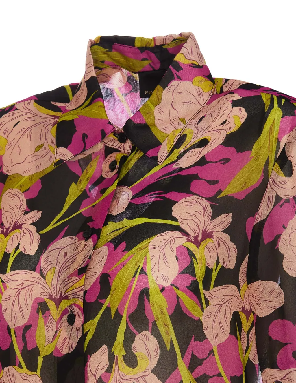 Pinko Floral-Printed Long-Sleeved Buttoned Shirt