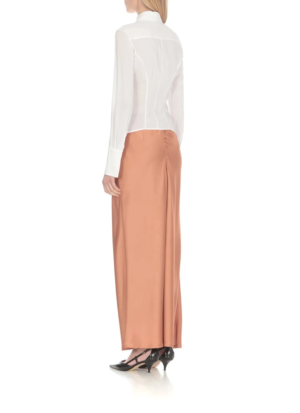 Pinko Long Sleeved Stretch Georgette Shirt