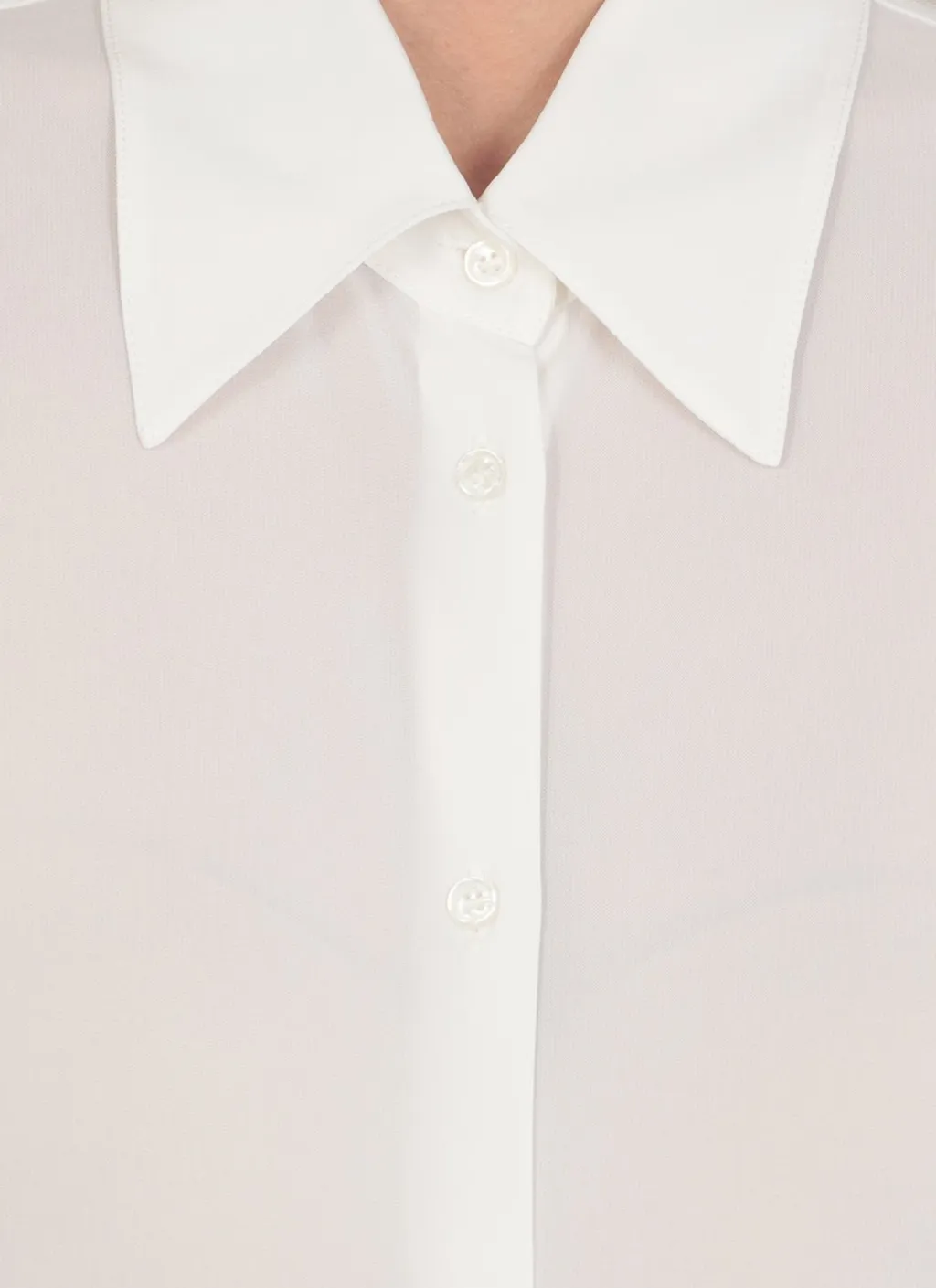 Pinko Long Sleeved Stretch Georgette Shirt