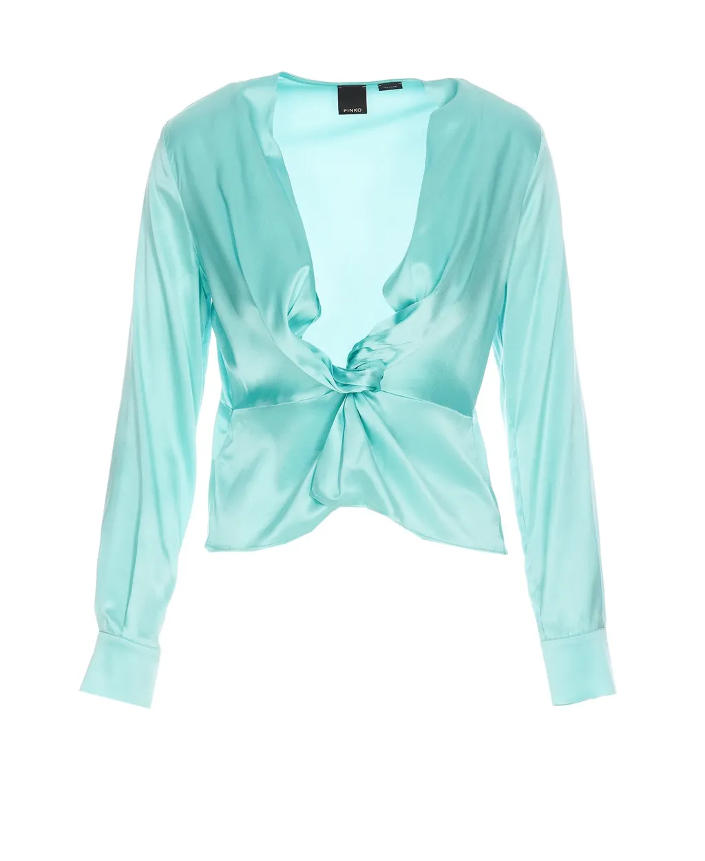 Pinko V-Neck Satin Blouse