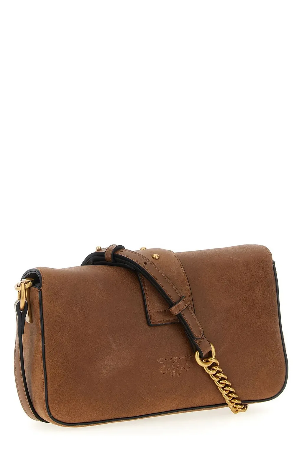 Pinko Love One Logo Plaque Crossbody Bag