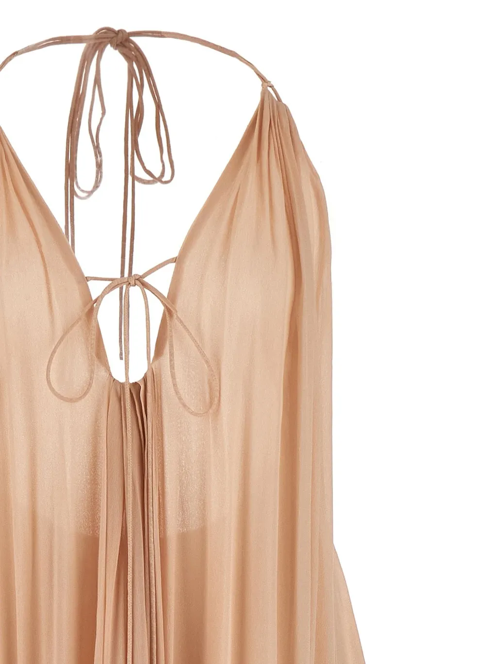 Pinko Open Back Wide Long Dress