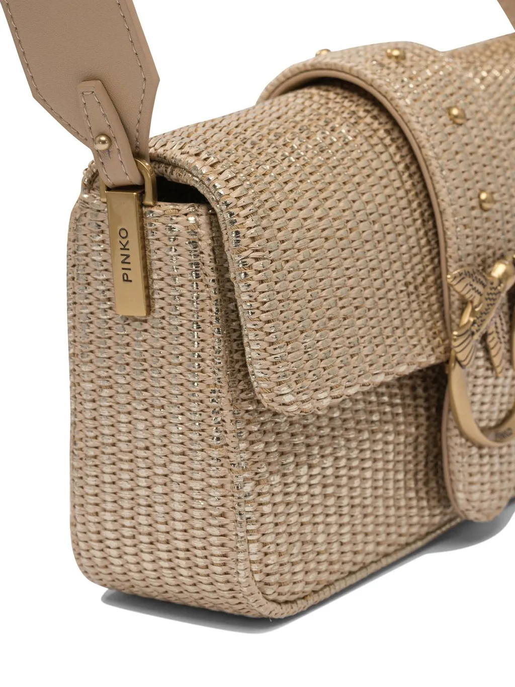 Pinko Love One Chain-Linked Crossbody Bag