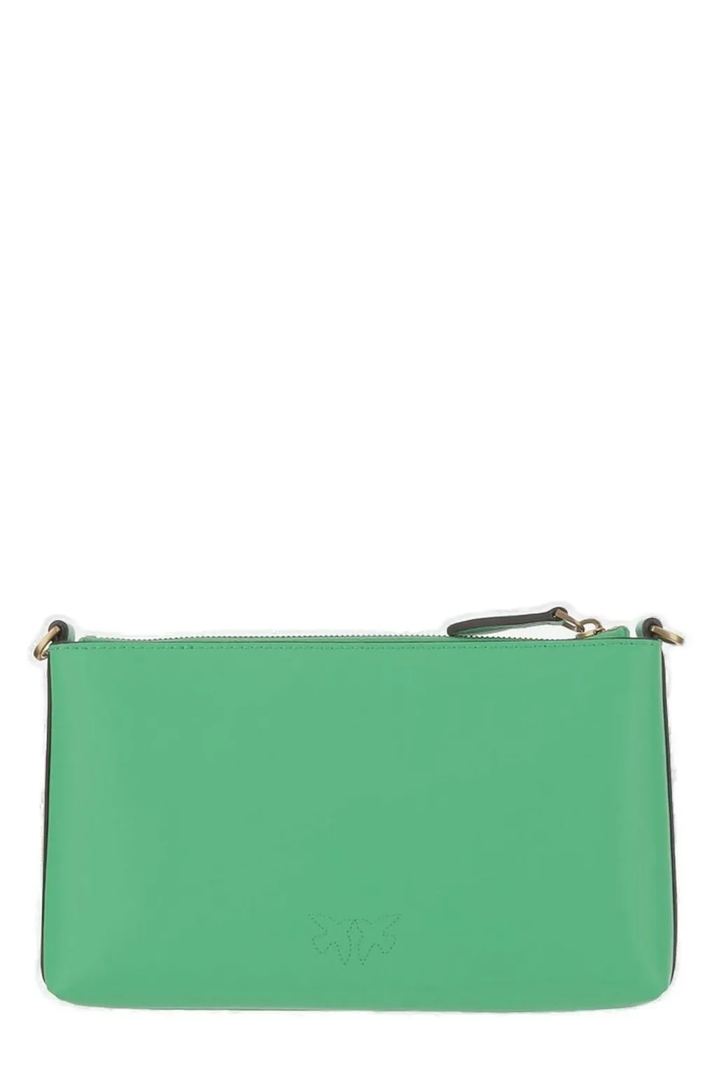 Pinko Flat Horizontal Top Zipped Clutch Bag