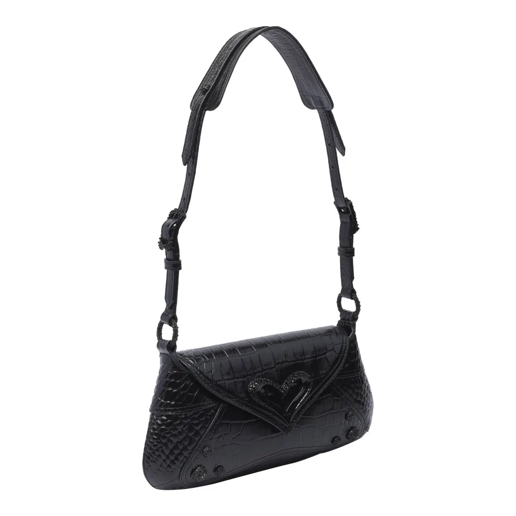 Pinko Heart Embellished Shoulder Bag