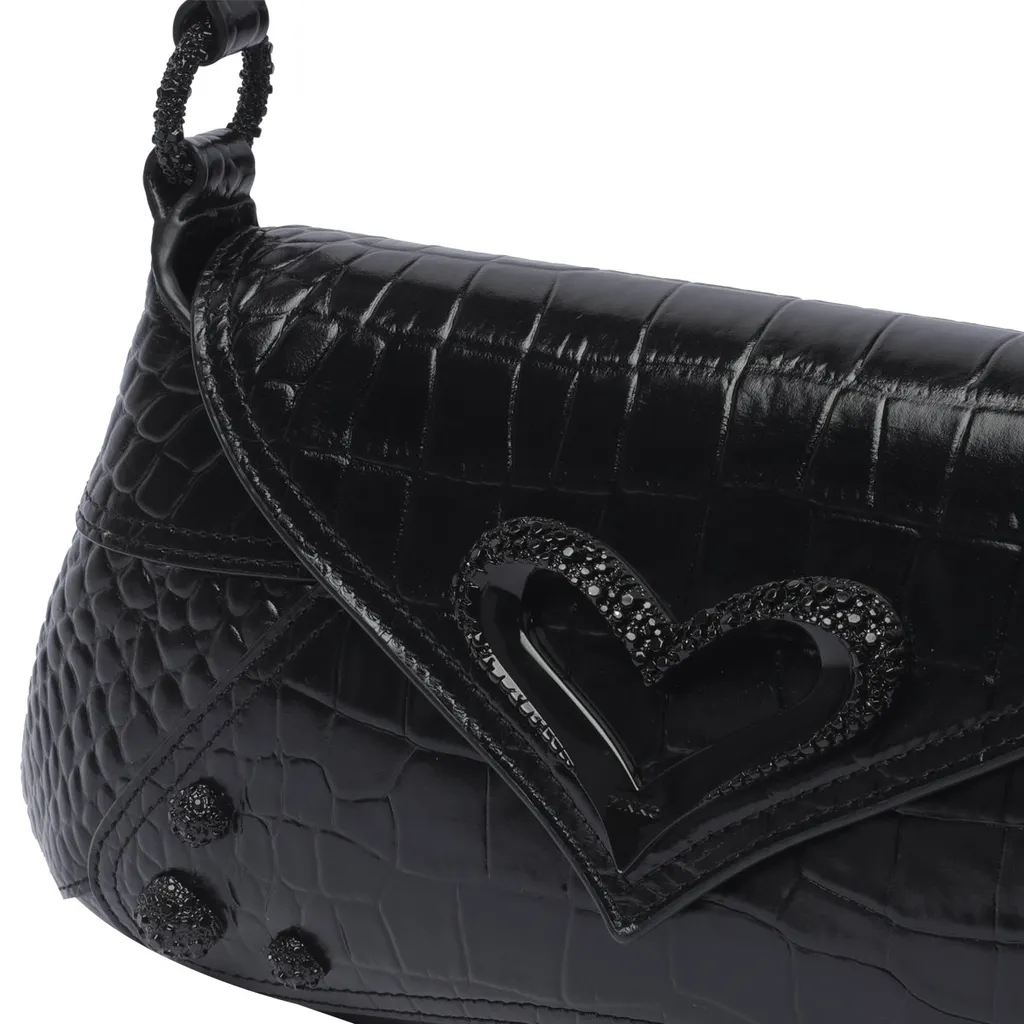 Pinko Heart Embellished Shoulder Bag