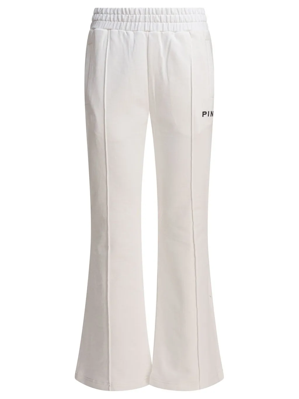 Pinko Logo Printed Drawstring Flared Trousers