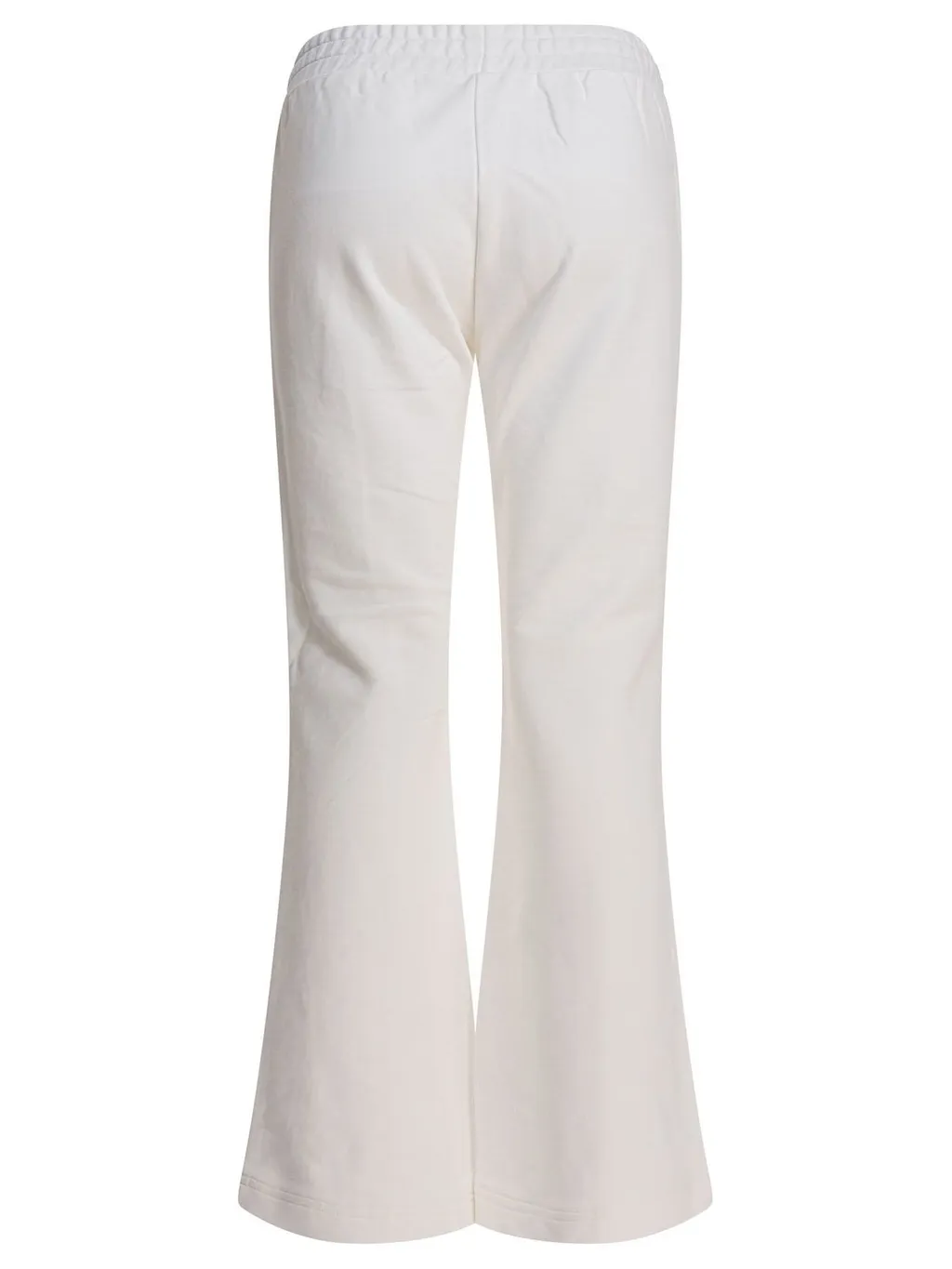 Pinko Logo Printed Drawstring Flared Trousers