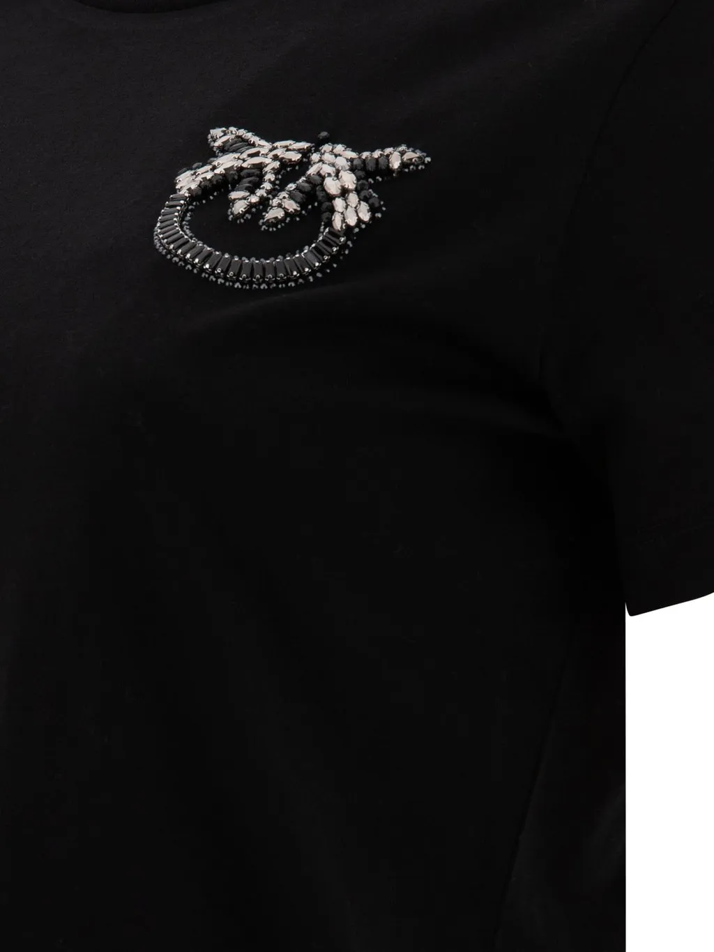 Pinko Love Birds Embellished Crewneck T-Shirt