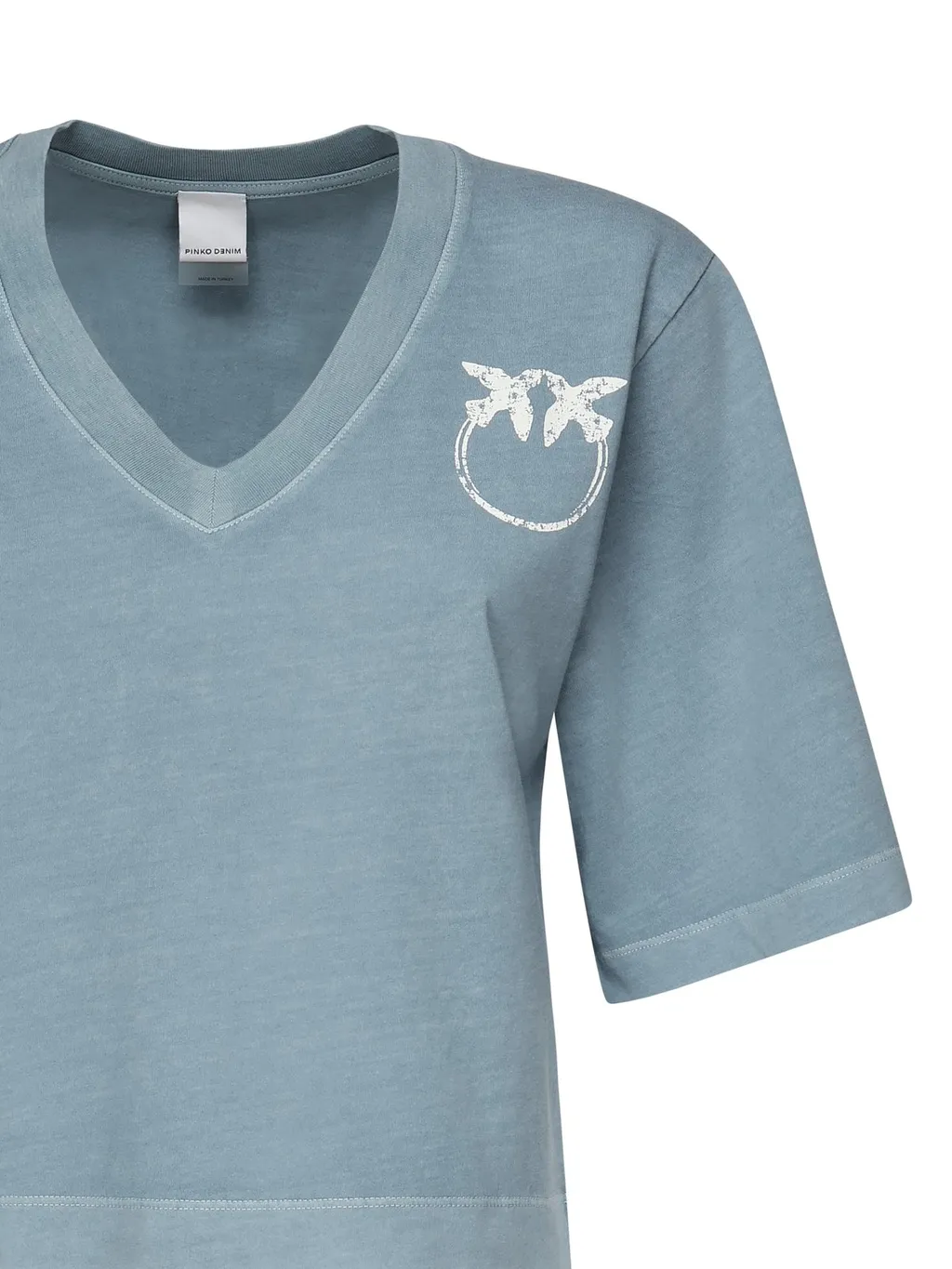 Pinko Logo Printed Cropped T-Shirt