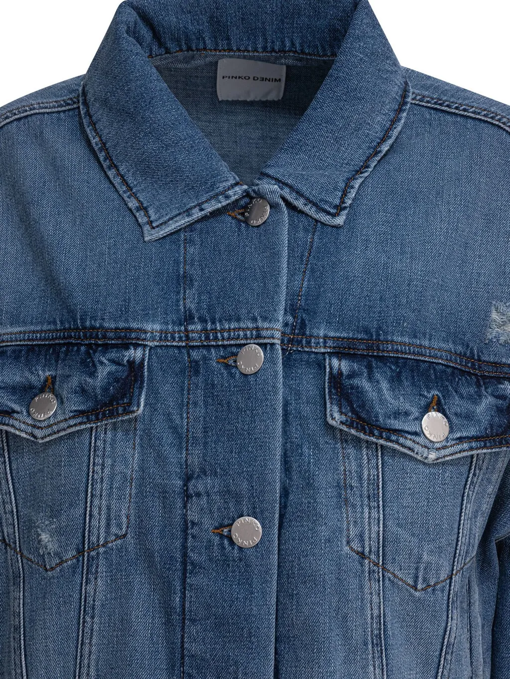 Pinko Classic Collar Denim Jacket